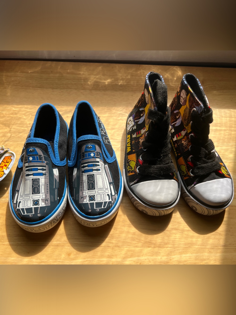 Star Wars Kids Slip-On and High-Top Shoe Set in Black and Blue